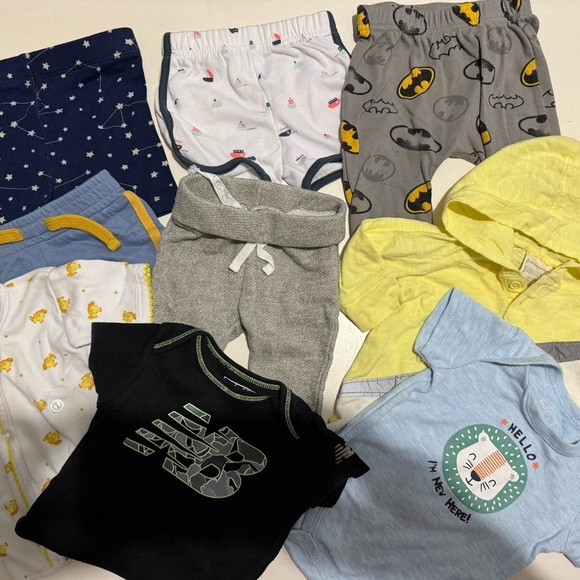 0-3 Months Baby Boy Duck Duck Clothing Lot 9-Piece Many Brands - Picture 1 of 13